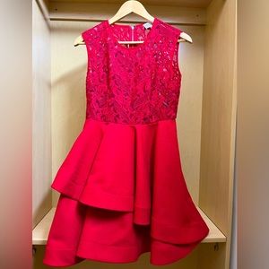 L’Atiste Red Lace Cocktail Dress (M)